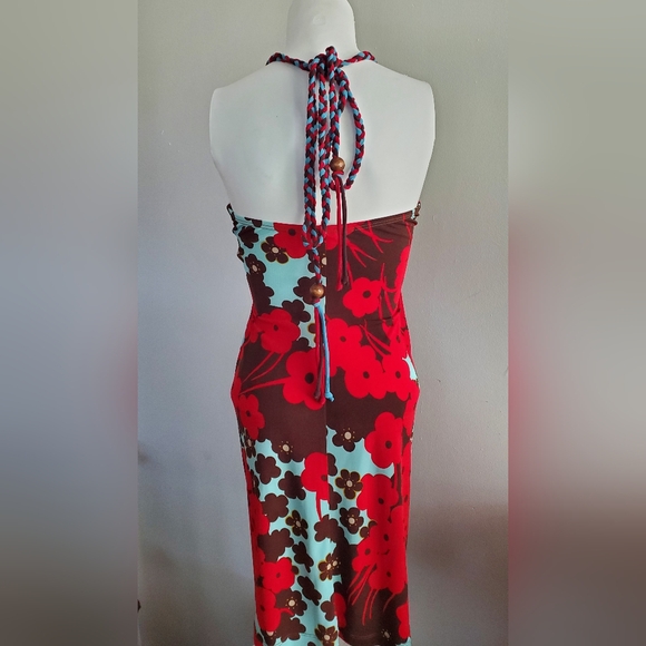 NOTICE - size M - Floral Halter - colorfull aummer dress - Picture 2 of 9